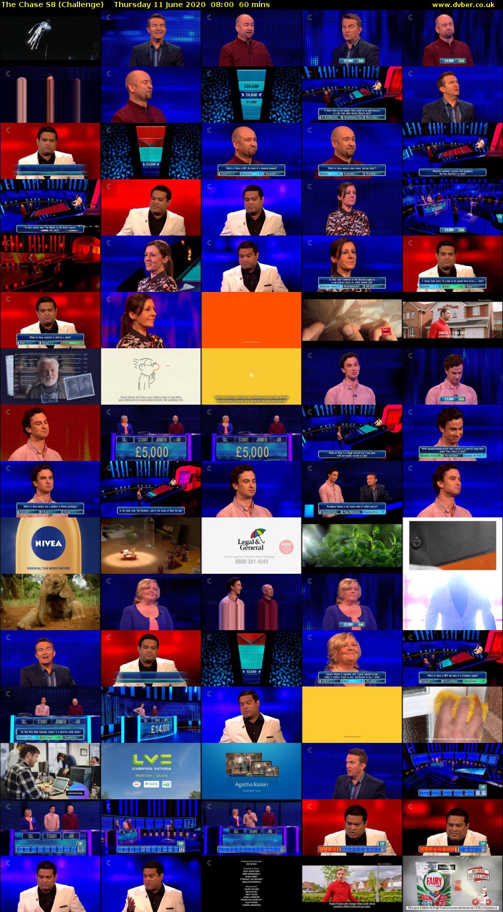 The Chase S8 (Challenge) Thursday 11 June 2020 08:00 - 09:00