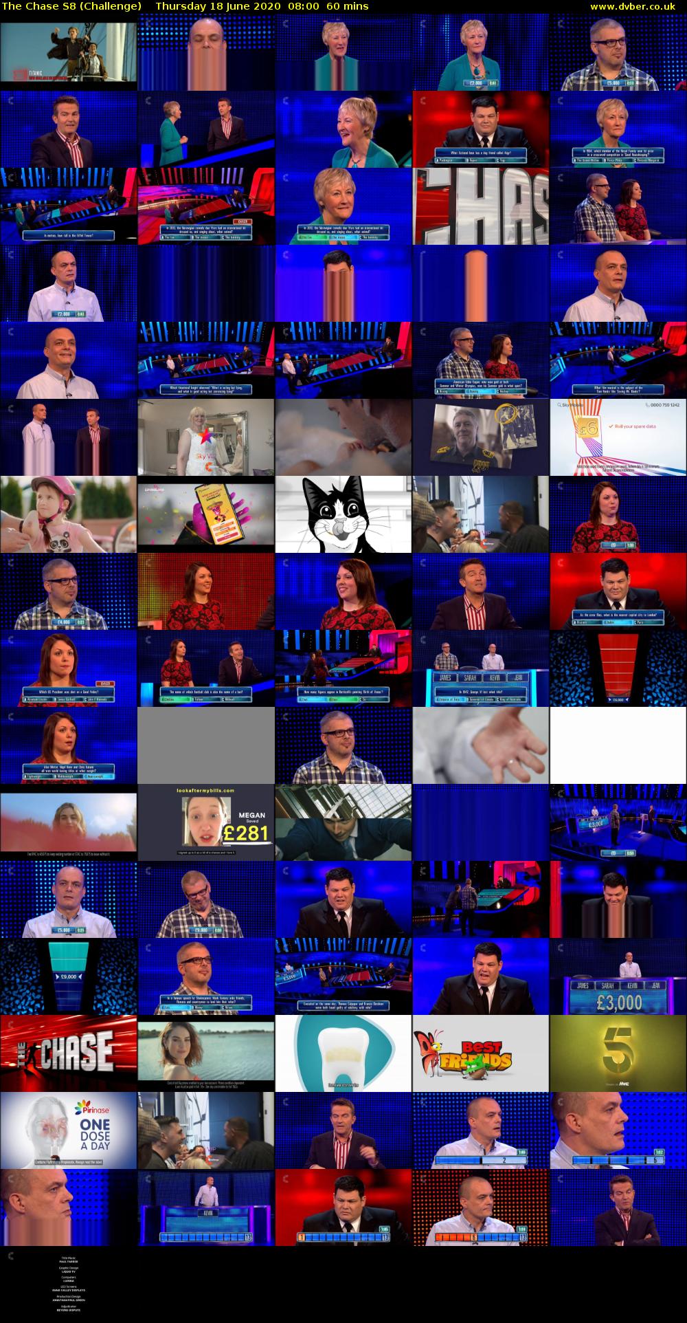 The Chase S8 (Challenge) Thursday 18 June 2020 08:00 - 09:00