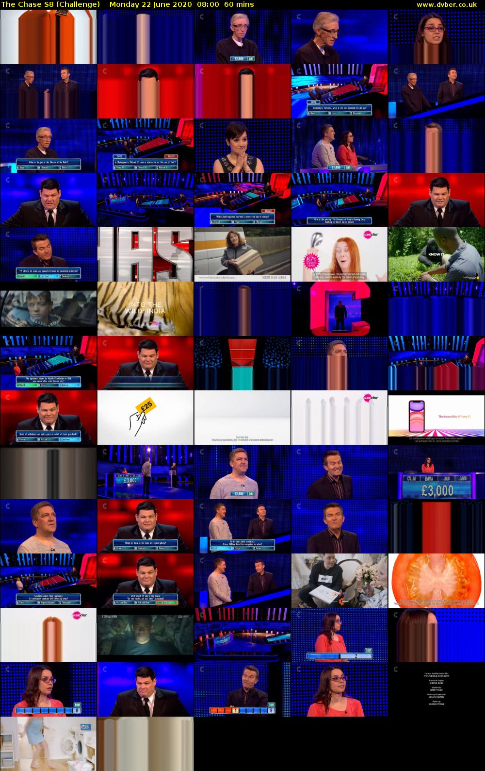 The Chase S8 (Challenge) Monday 22 June 2020 08:00 - 09:00