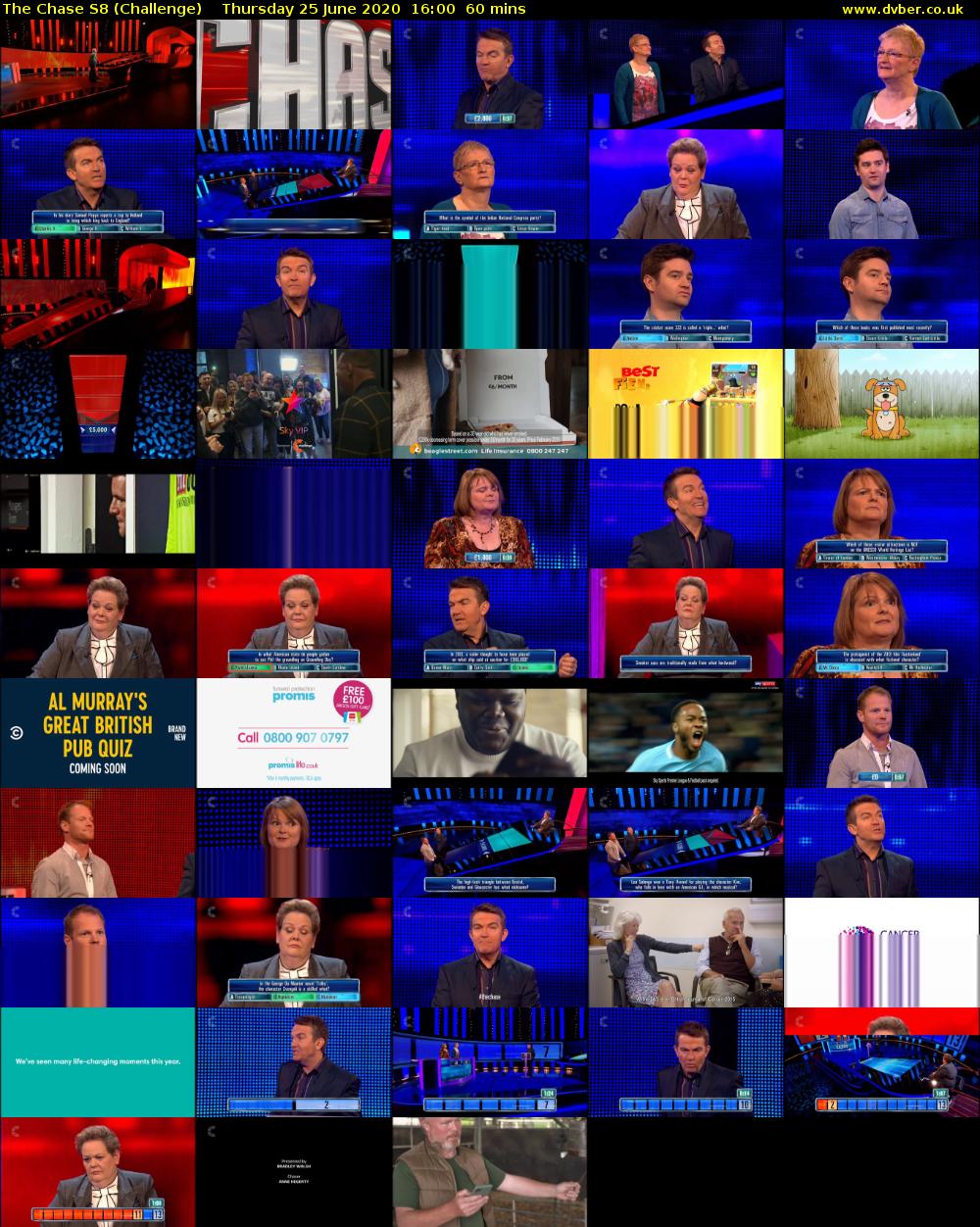 The Chase S8 (Challenge) Thursday 25 June 2020 16:00 - 17:00