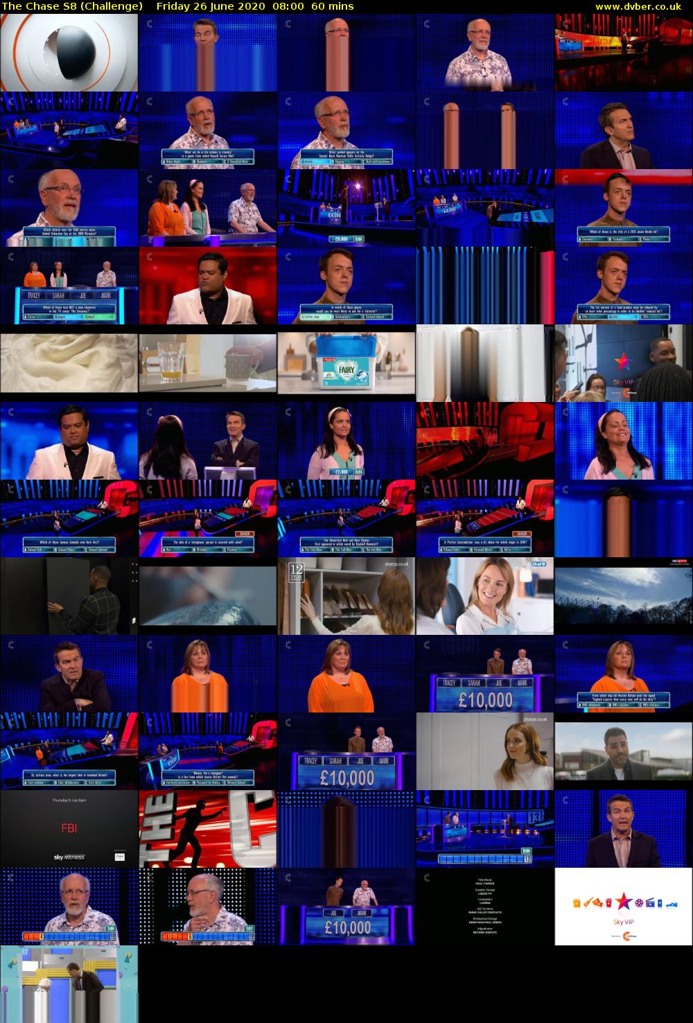 The Chase S8 (Challenge) Friday 26 June 2020 08:00 - 09:00