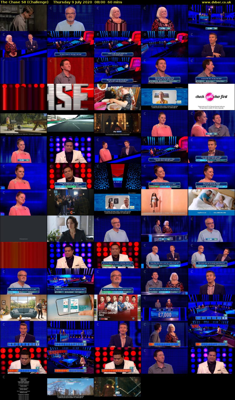 The Chase S8 (Challenge) Thursday 9 July 2020 08:00 - 09:00