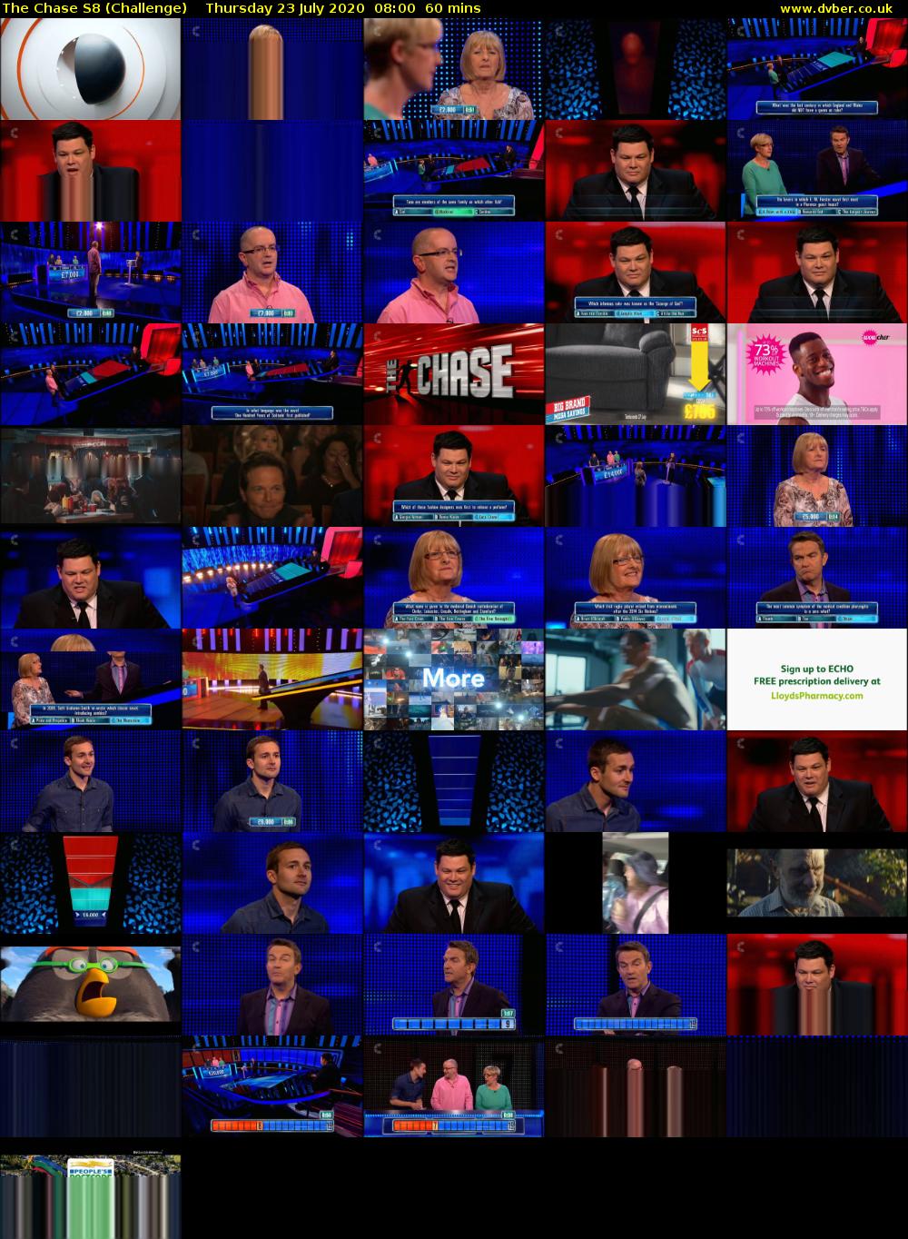 The Chase S8 (Challenge) Thursday 23 July 2020 08:00 - 09:00