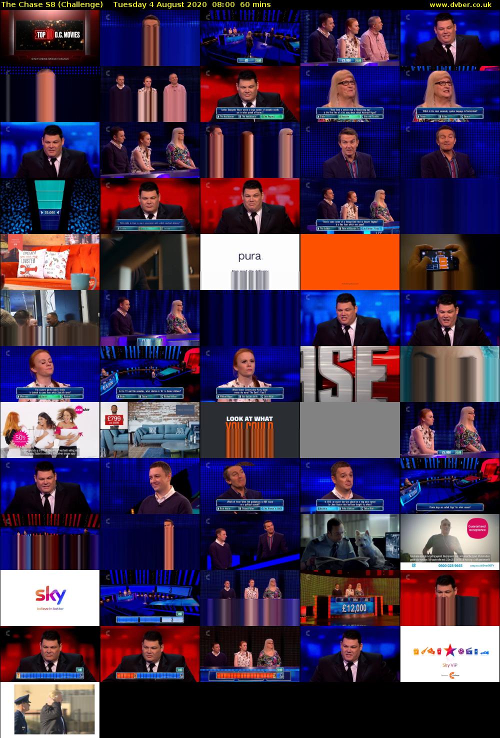 The Chase S8 (Challenge) Tuesday 4 August 2020 08:00 - 09:00