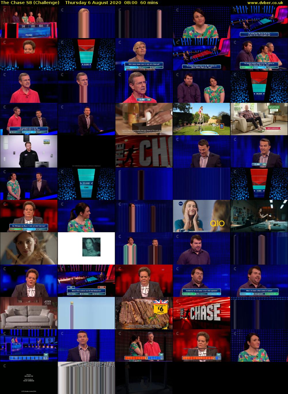 The Chase S8 (Challenge) Thursday 6 August 2020 08:00 - 09:00
