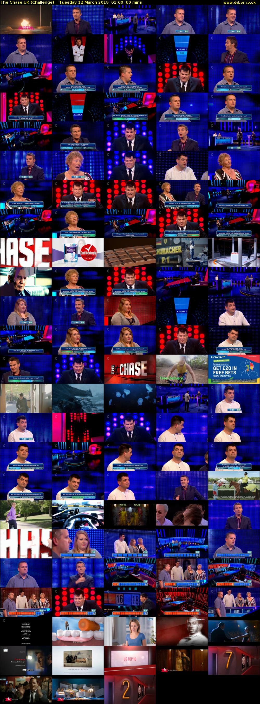 The Chase UK (Challenge) Tuesday 12 March 2019 01:00 - 02:00