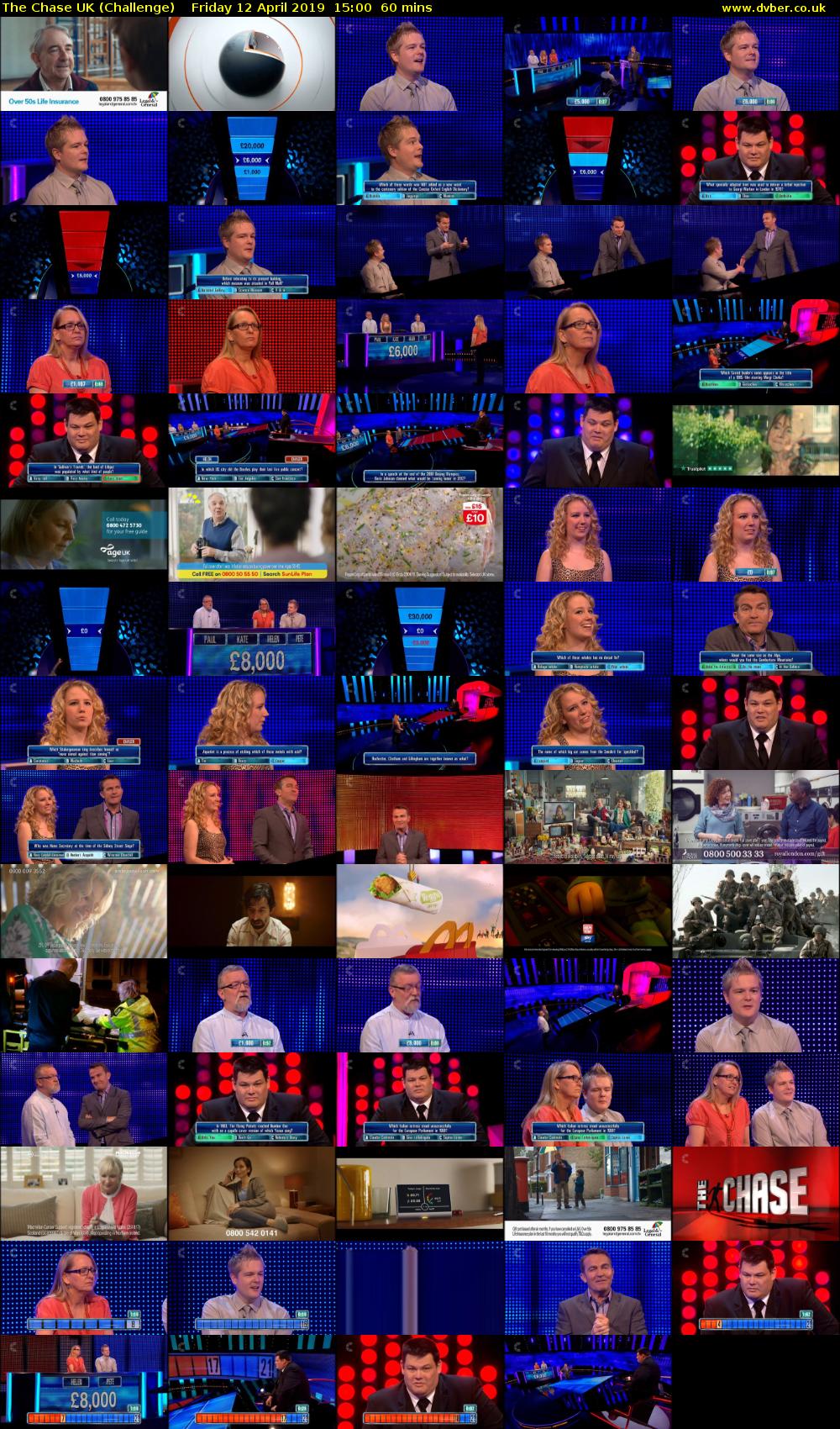 The Chase UK (Challenge) Friday 12 April 2019 15:00 - 16:00