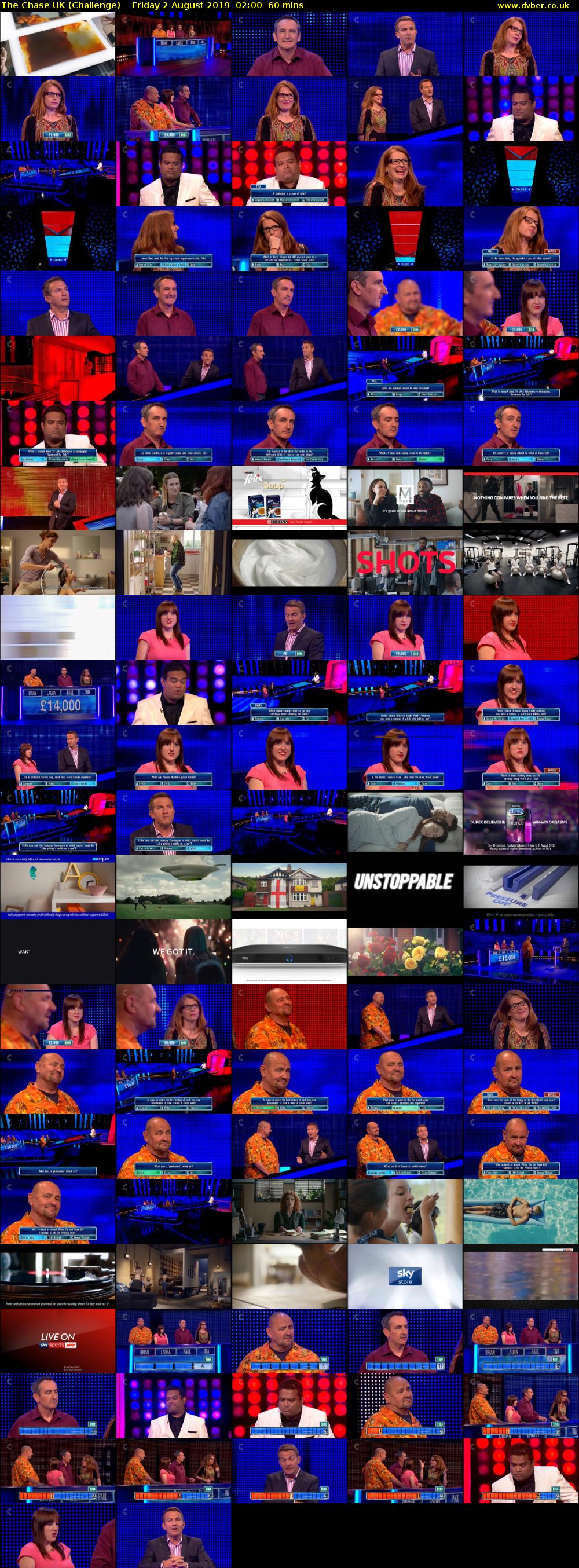 The Chase UK (Challenge) Friday 2 August 2019 02:00 - 03:00