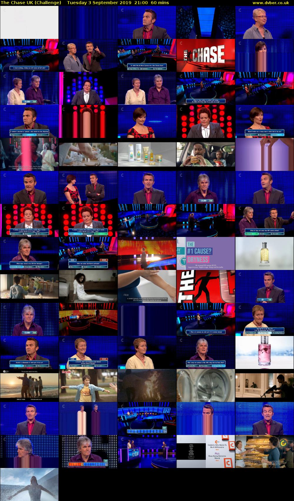The Chase UK (Challenge) Tuesday 3 September 2019 21:00 - 22:00
