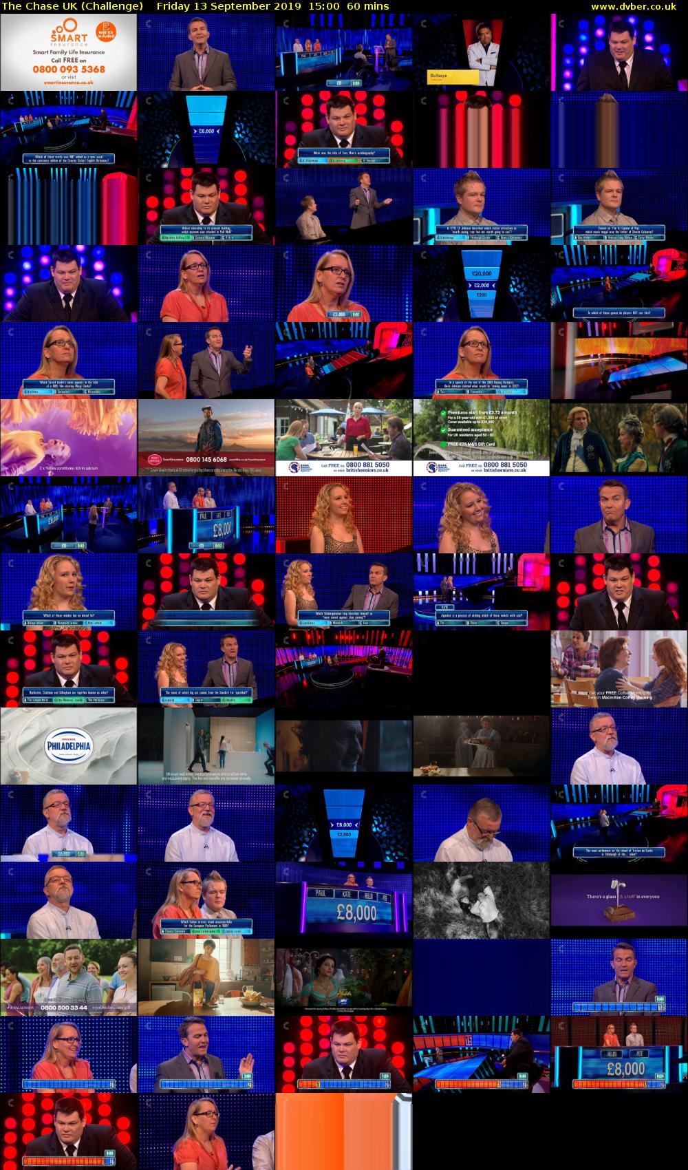 The Chase UK (Challenge) Friday 13 September 2019 15:00 - 16:00