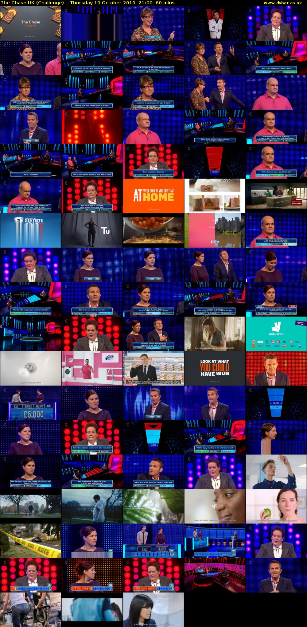 The Chase UK (Challenge) Thursday 10 October 2019 21:00 - 22:00