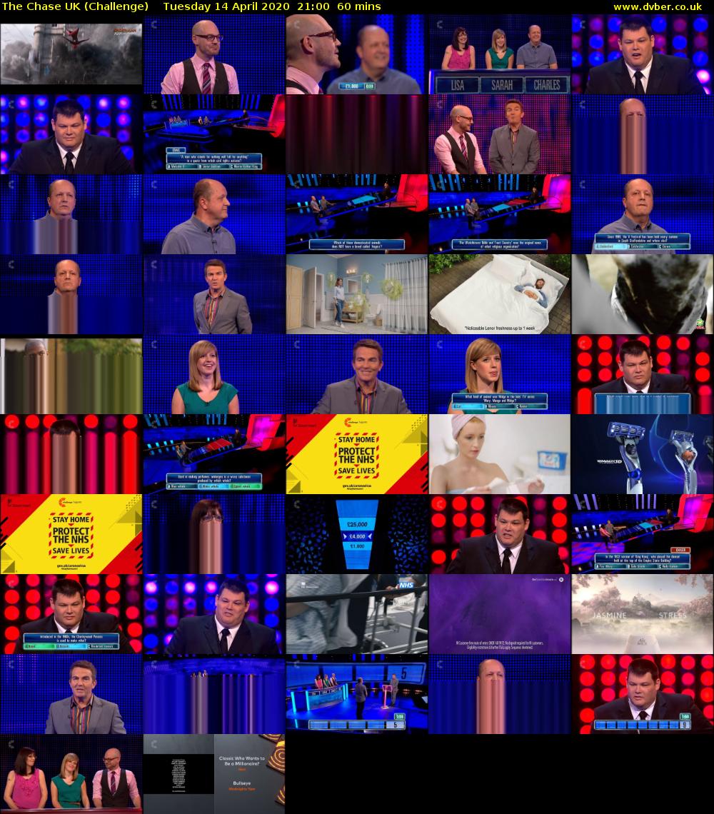 The Chase UK (Challenge) Tuesday 14 April 2020 21:00 - 22:00
