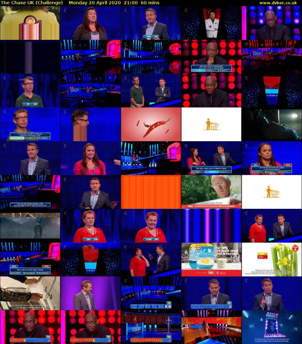 The Chase UK (Challenge) Monday 20 April 2020 21:00 - 22:00