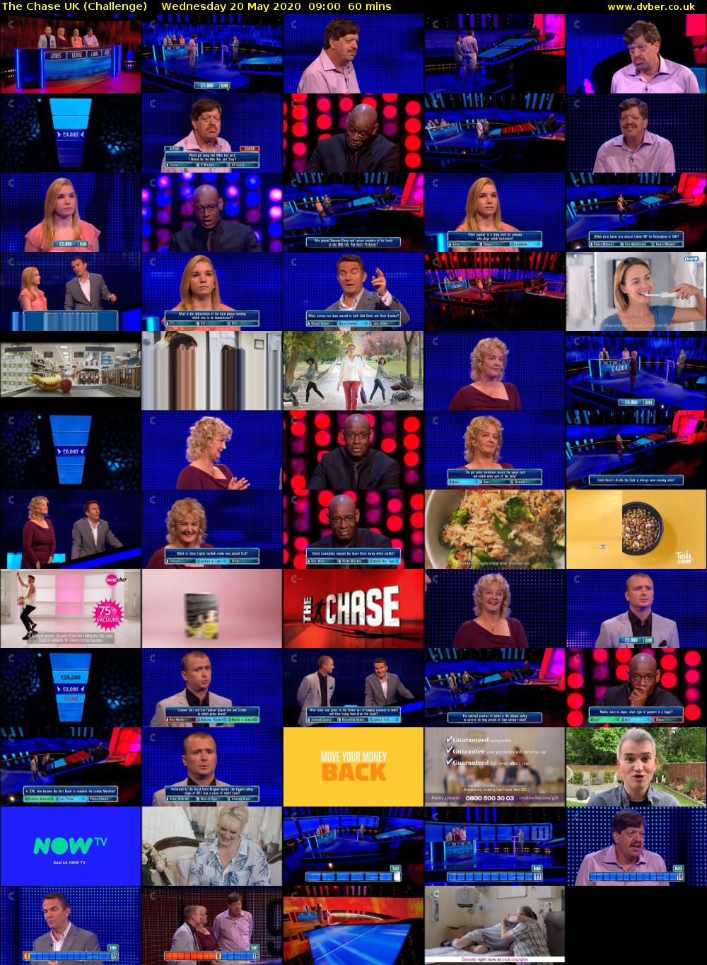 The Chase UK (Challenge) Wednesday 20 May 2020 09:00 - 10:00