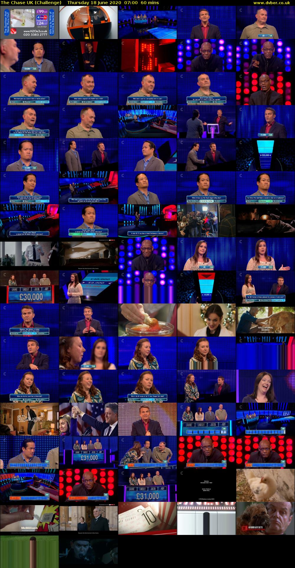The Chase UK (Challenge) Thursday 18 June 2020 07:00 - 08:00