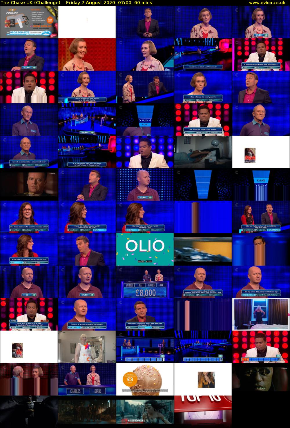 The Chase UK (Challenge) Friday 7 August 2020 07:00 - 08:00