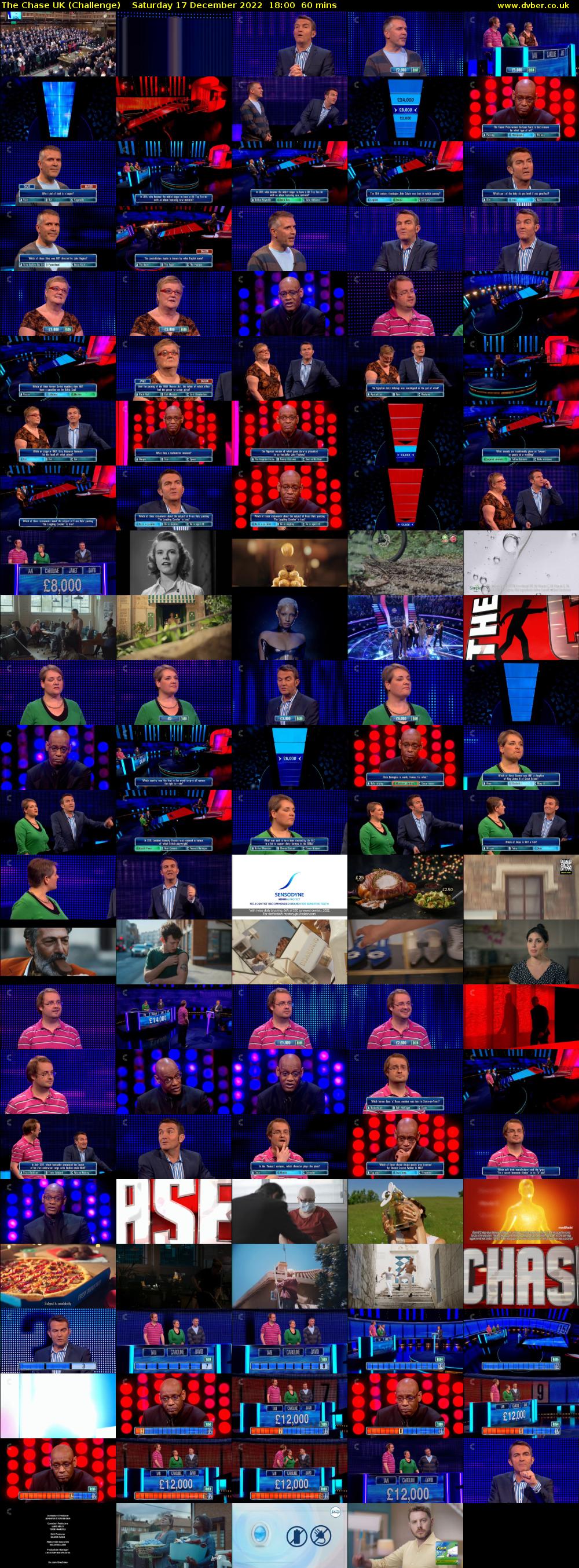 The Chase UK (Challenge) Saturday 17 December 2022 18:00 - 19:00