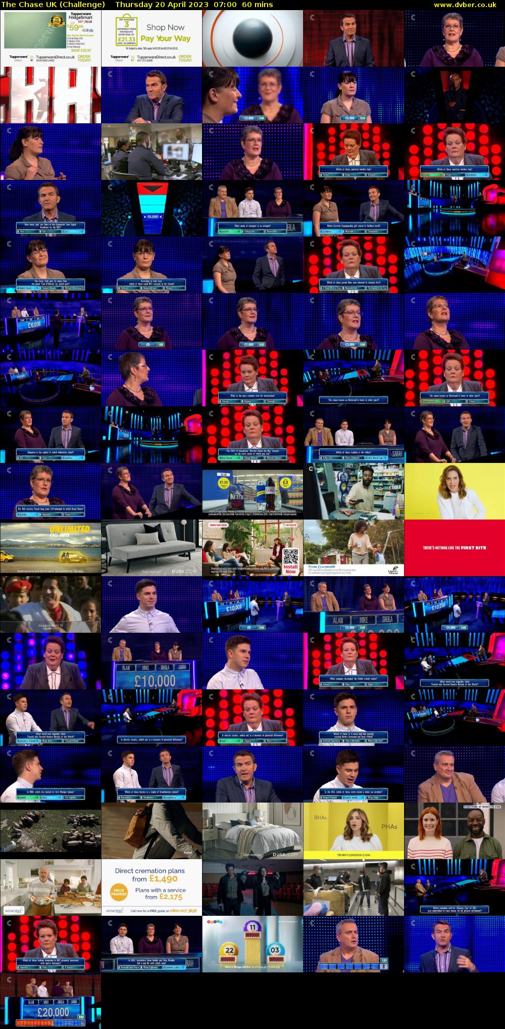 The Chase UK (Challenge) Thursday 20 April 2023 07:00 - 08:00