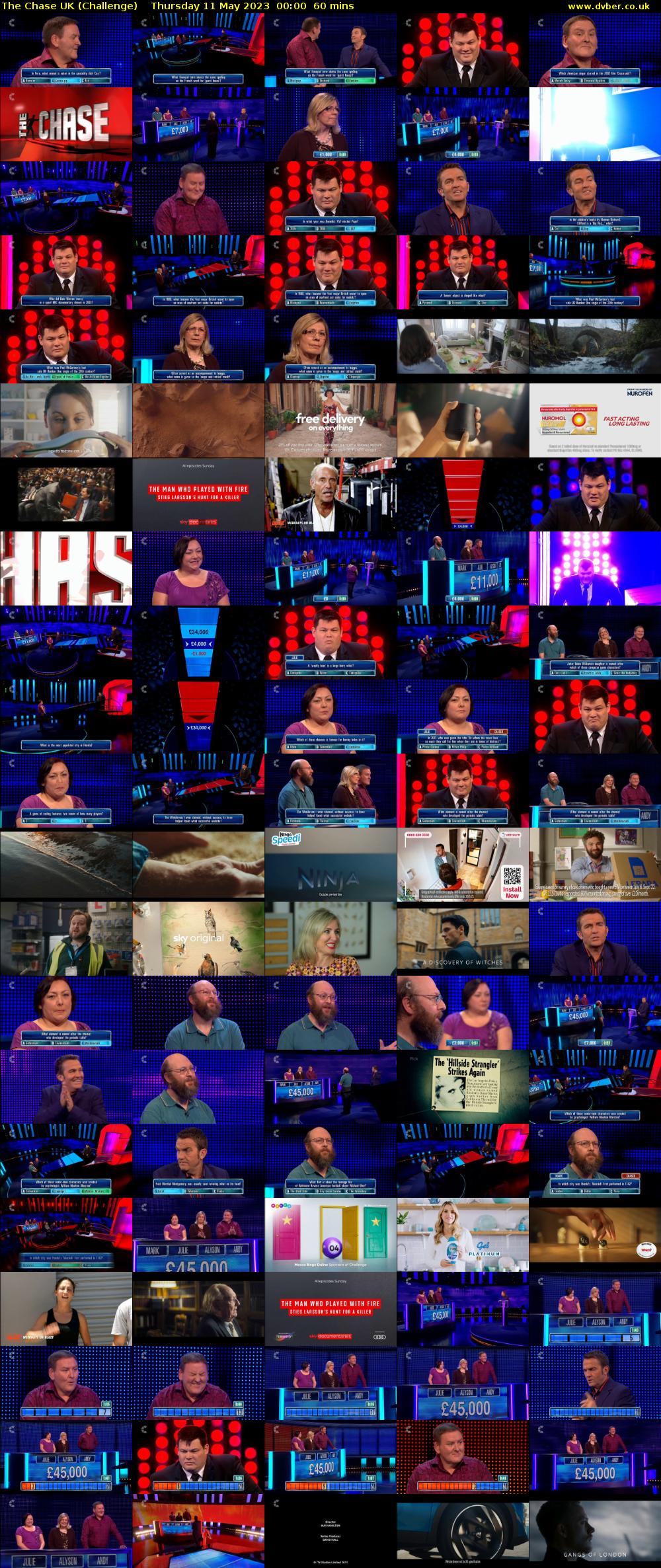 The Chase UK (Challenge) Thursday 11 May 2023 00:00 - 01:00