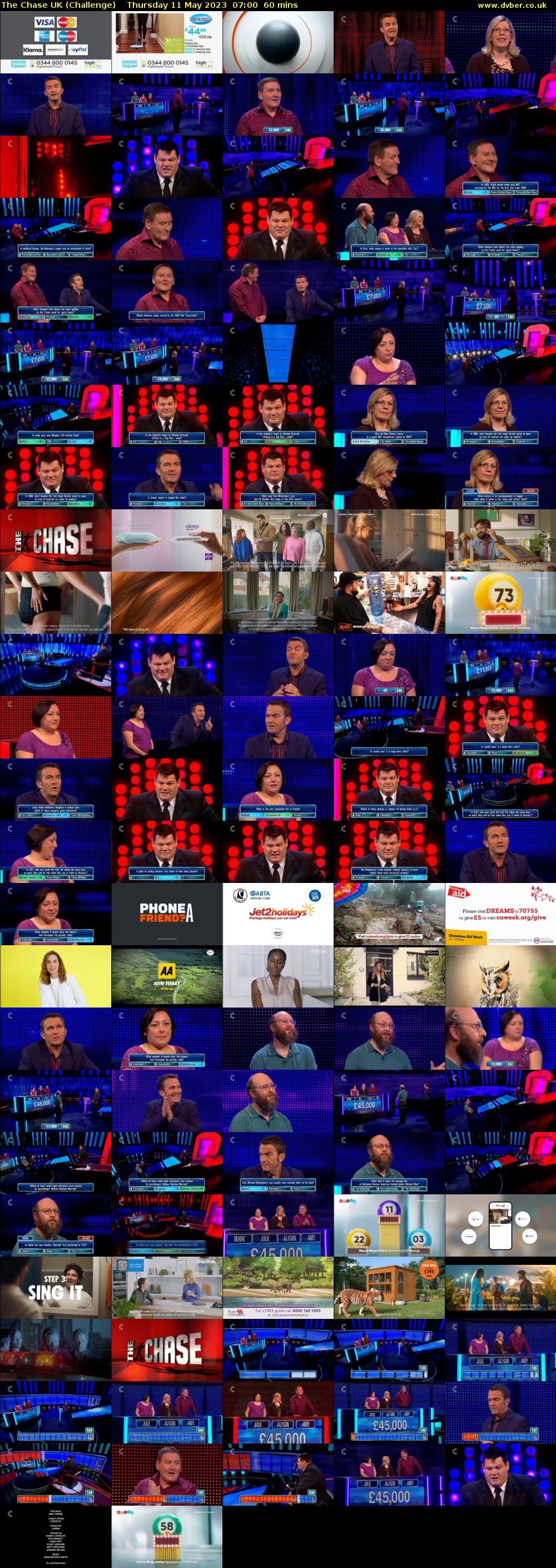 The Chase UK (Challenge) Thursday 11 May 2023 07:00 - 08:00