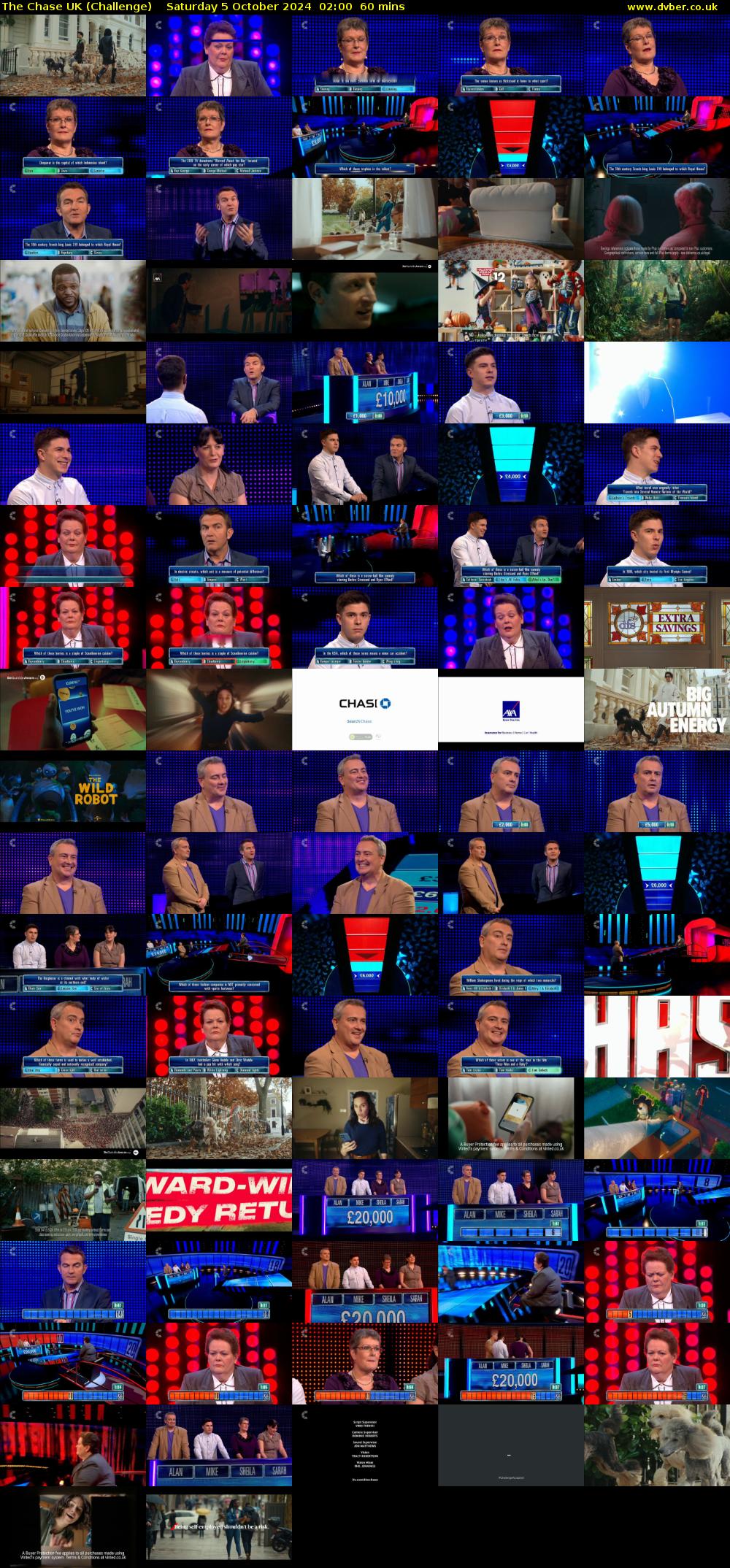 The Chase UK (Challenge) Saturday 5 October 2024 02:00 - 03:00