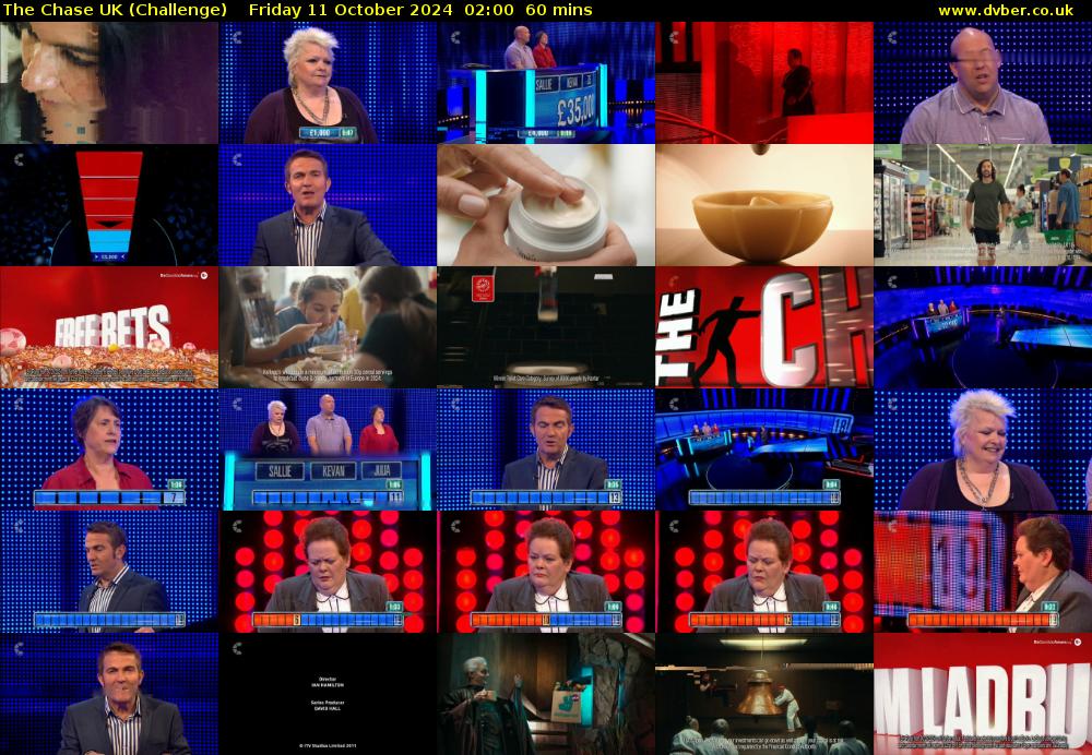 The Chase UK (Challenge) Friday 11 October 2024 02:00 - 03:00