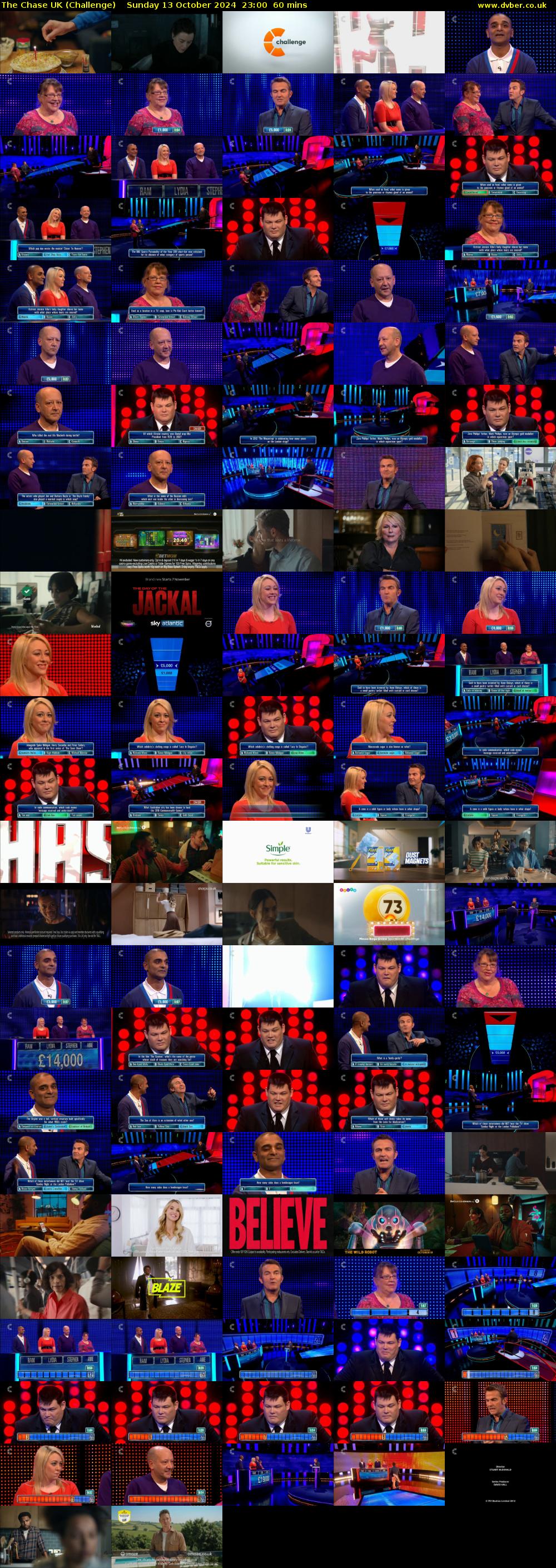 The Chase UK (Challenge) Sunday 13 October 2024 23:00 - 00:00