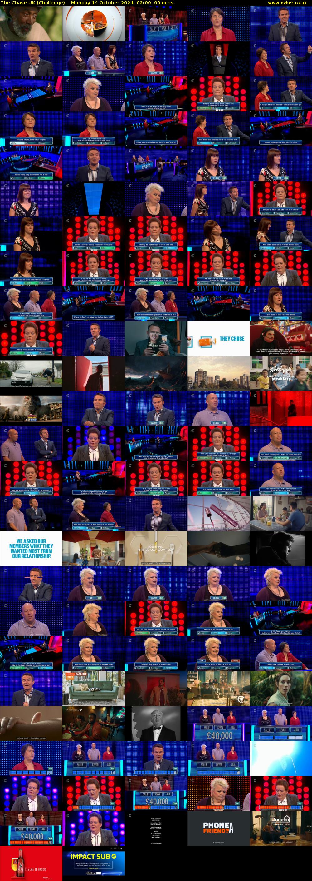 The Chase UK (Challenge) Monday 14 October 2024 02:00 - 03:00