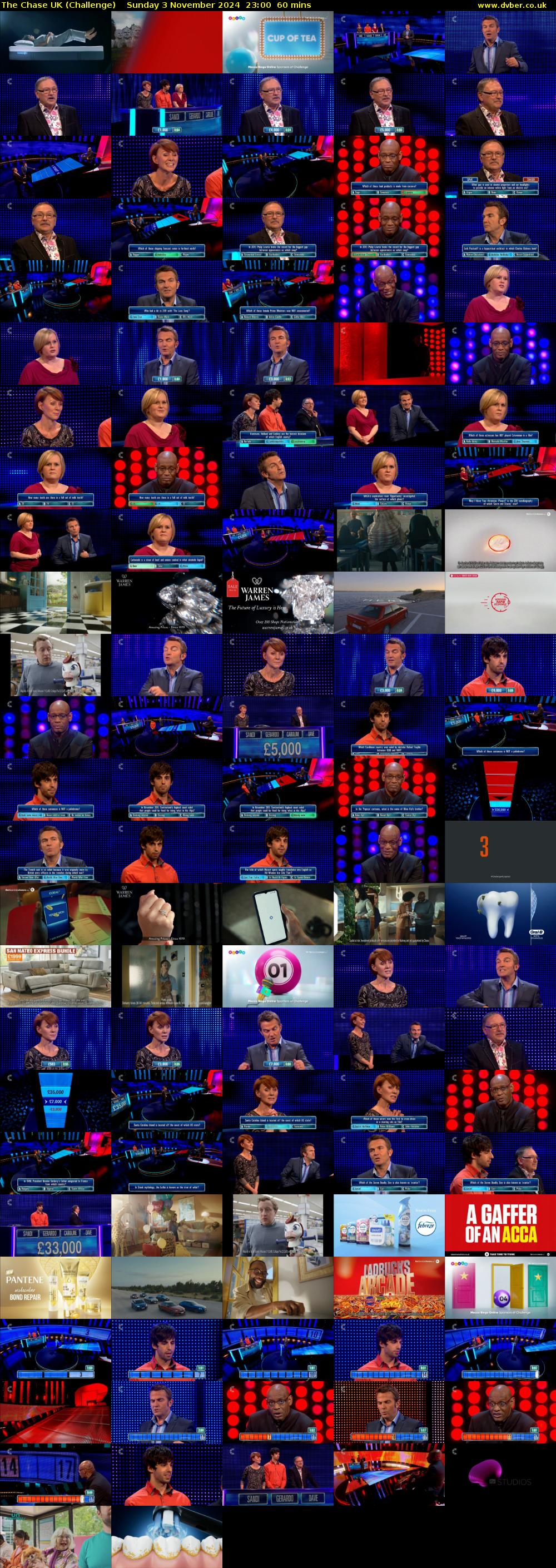 The Chase UK (Challenge) Sunday 3 November 2024 23:00 - 00:00