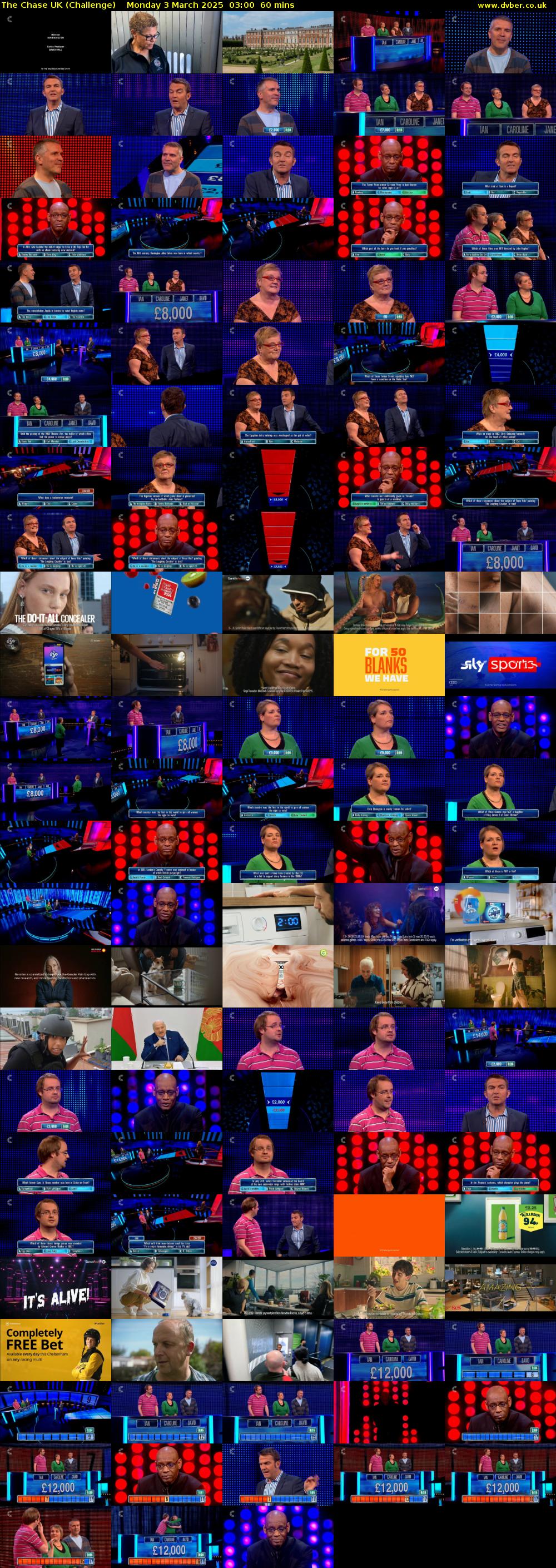 The Chase UK (Challenge) Monday 3 March 2025 03:00 - 04:00