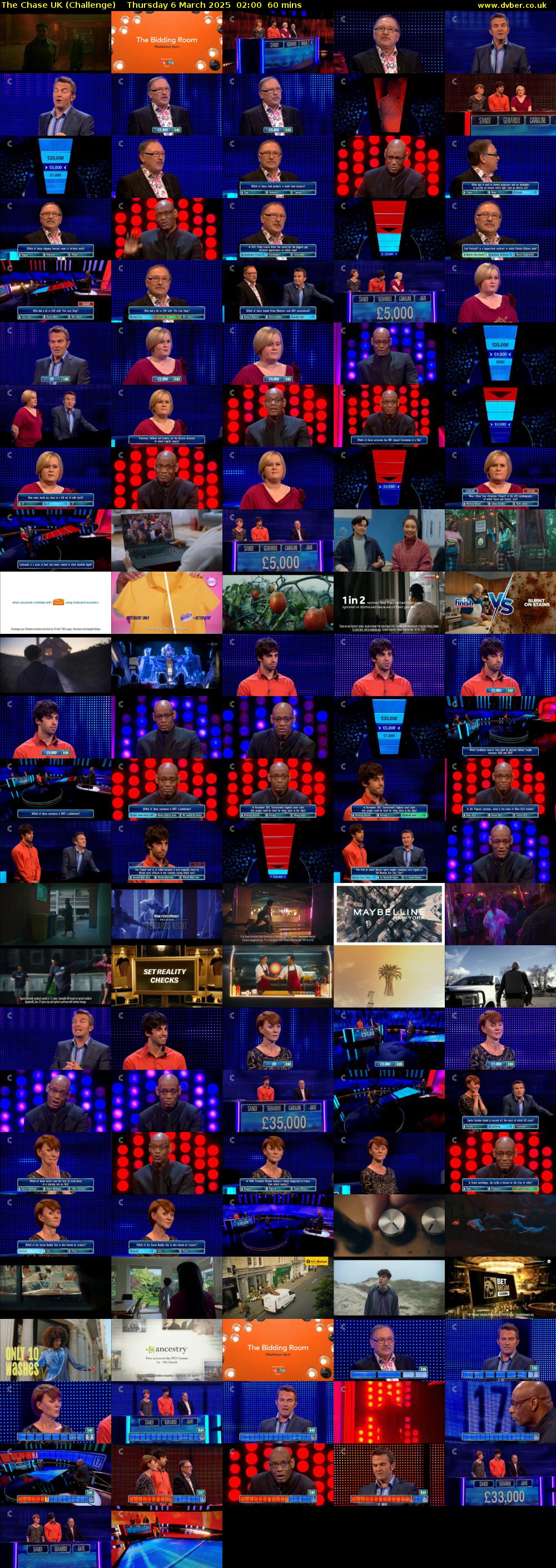 The Chase UK (Challenge) Thursday 6 March 2025 02:00 - 03:00