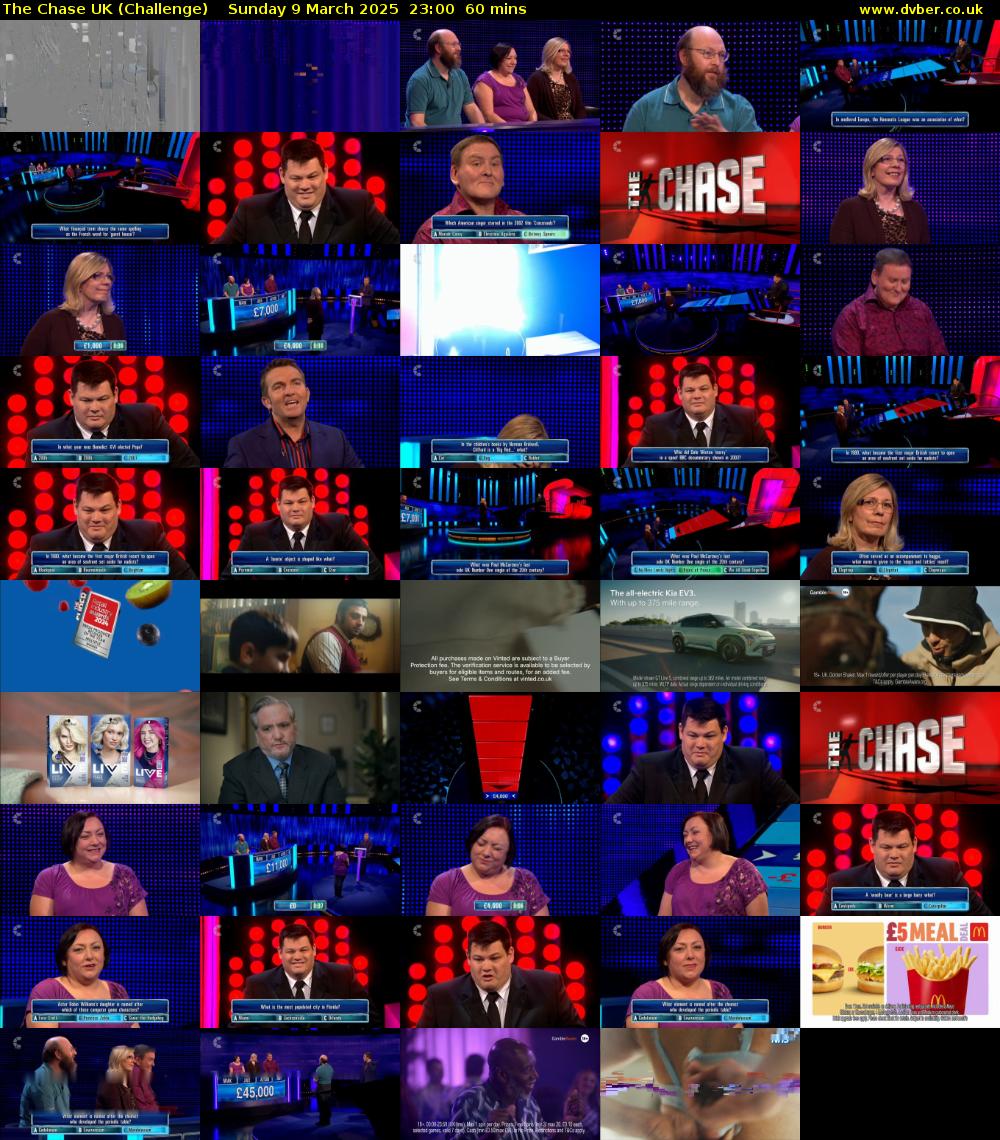 The Chase UK (Challenge) Sunday 9 March 2025 23:00 - 00:00