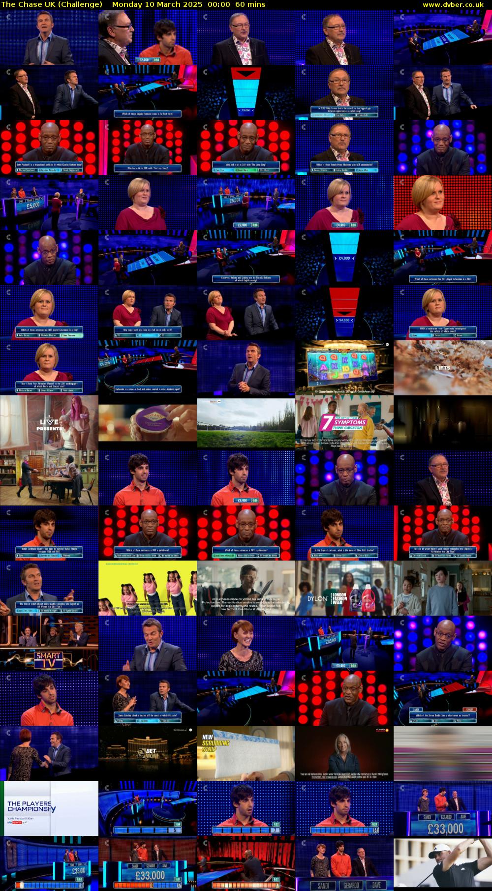 The Chase UK (Challenge) Monday 10 March 2025 00:00 - 01:00