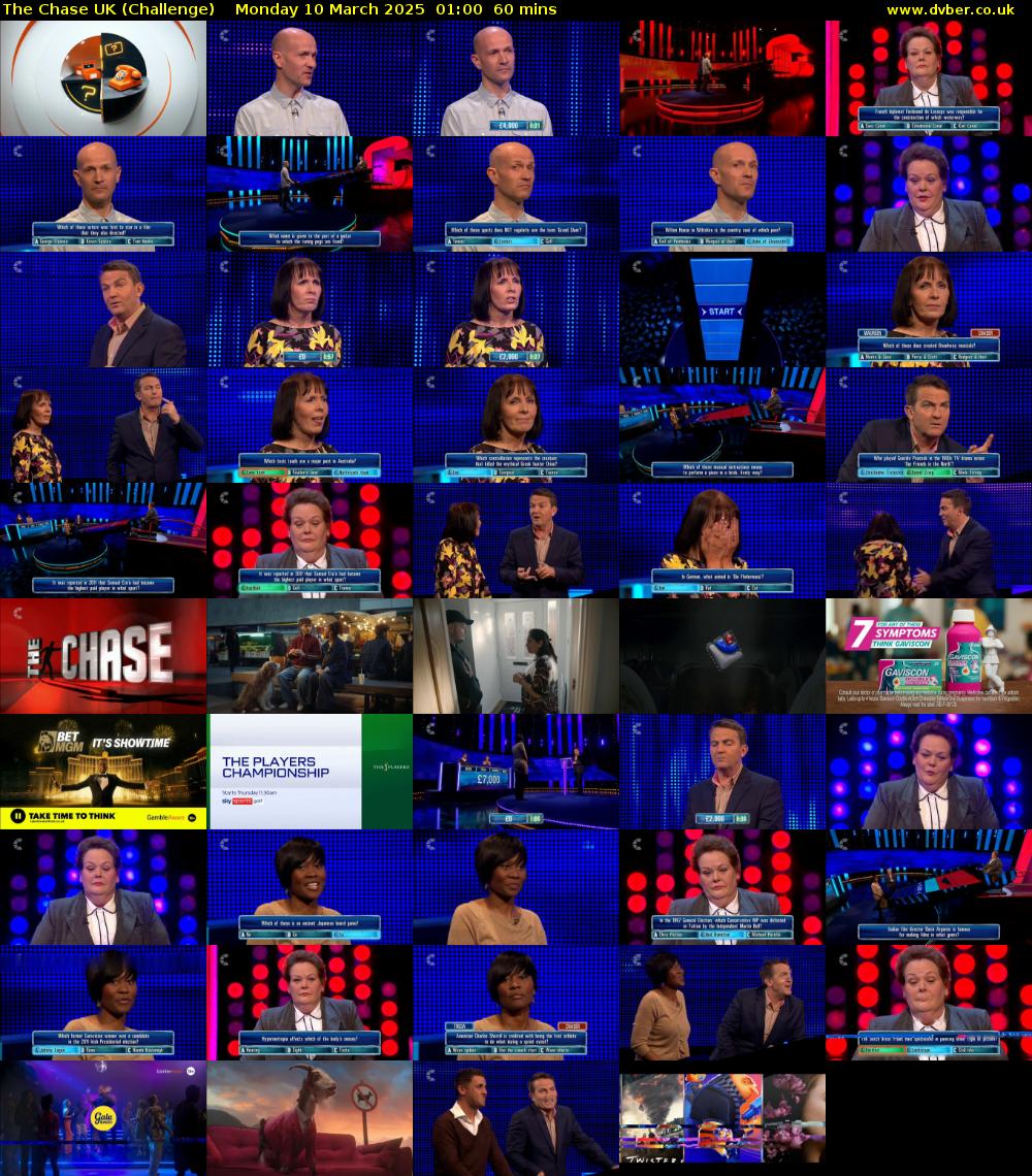The Chase UK (Challenge) Monday 10 March 2025 01:00 - 02:00