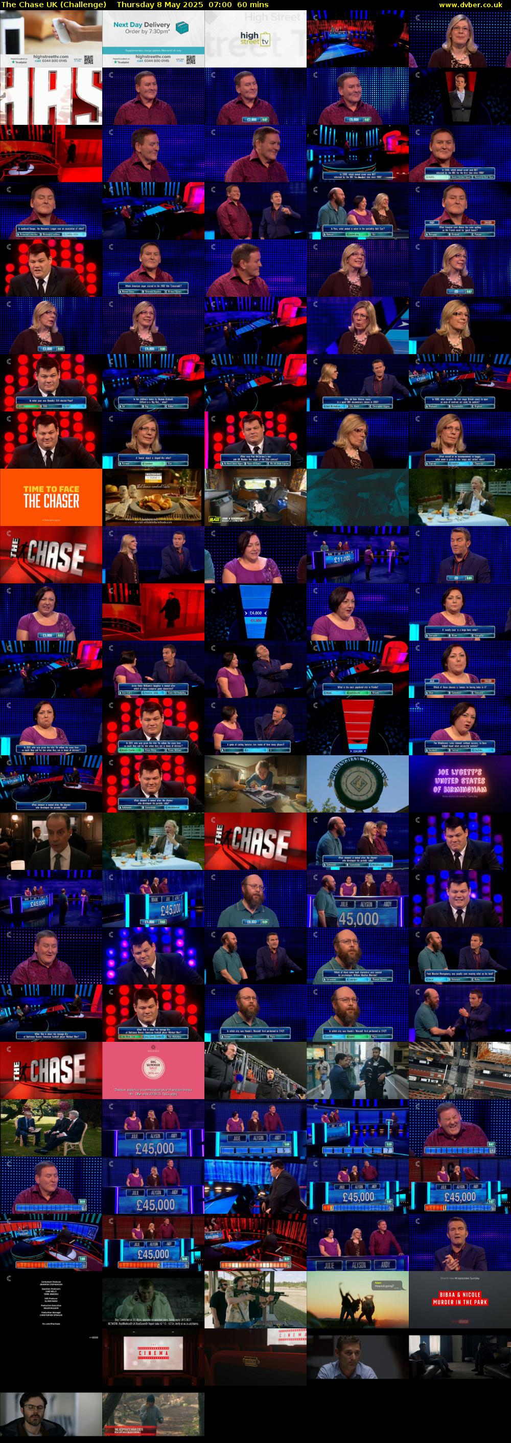 The Chase UK (Challenge) Thursday 8 May 2025 07:00 - 08:00