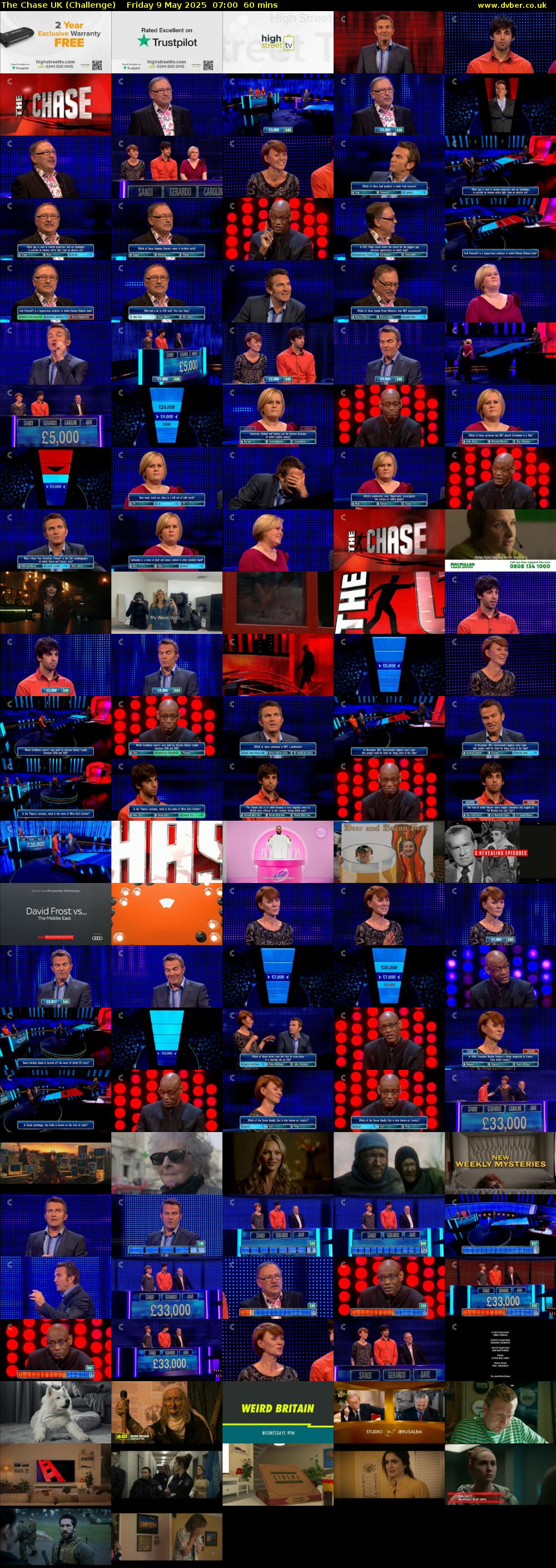 The Chase UK (Challenge) Friday 9 May 2025 07:00 - 08:00