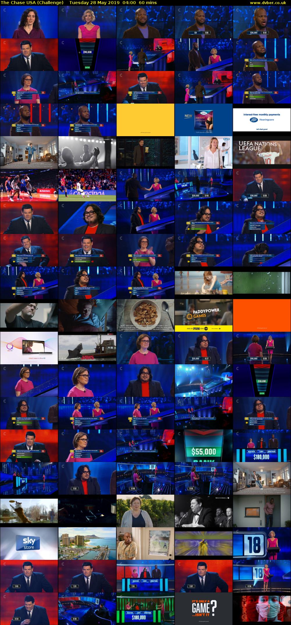 The Chase USA (Challenge) Tuesday 28 May 2019 04:00 - 05:00