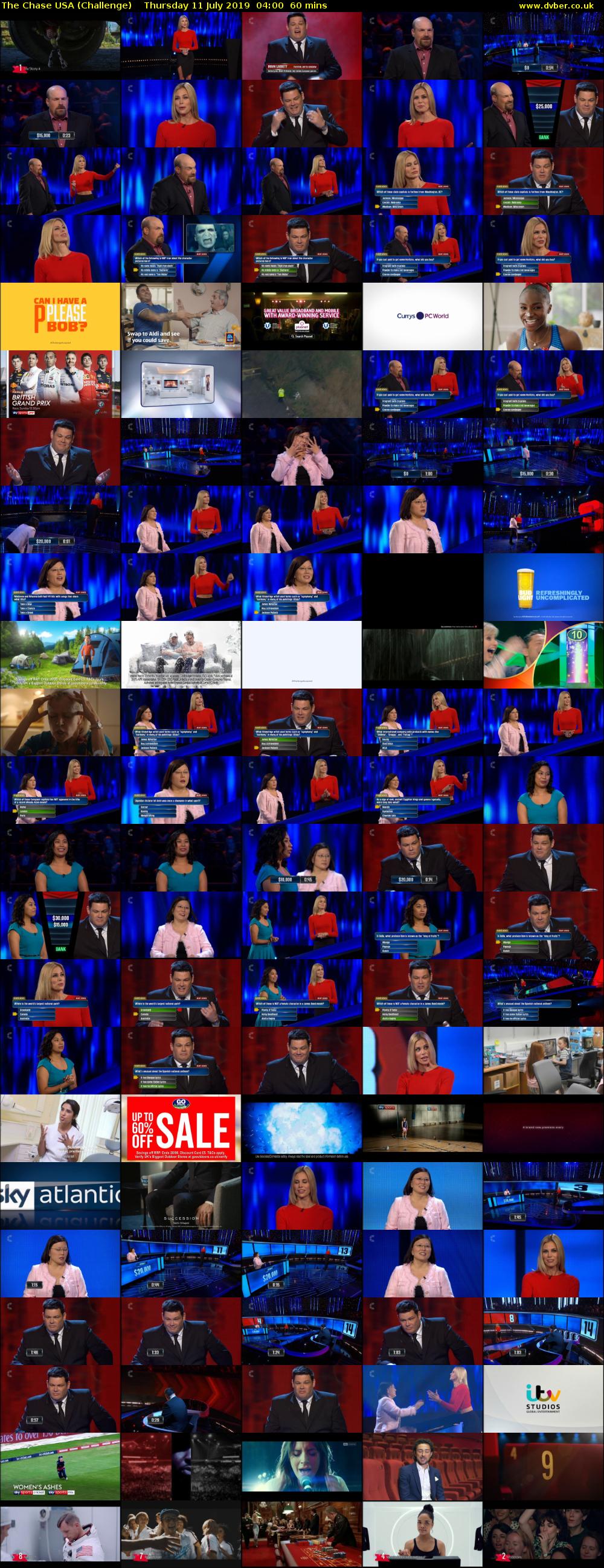 The Chase USA (Challenge) Thursday 11 July 2019 04:00 - 05:00