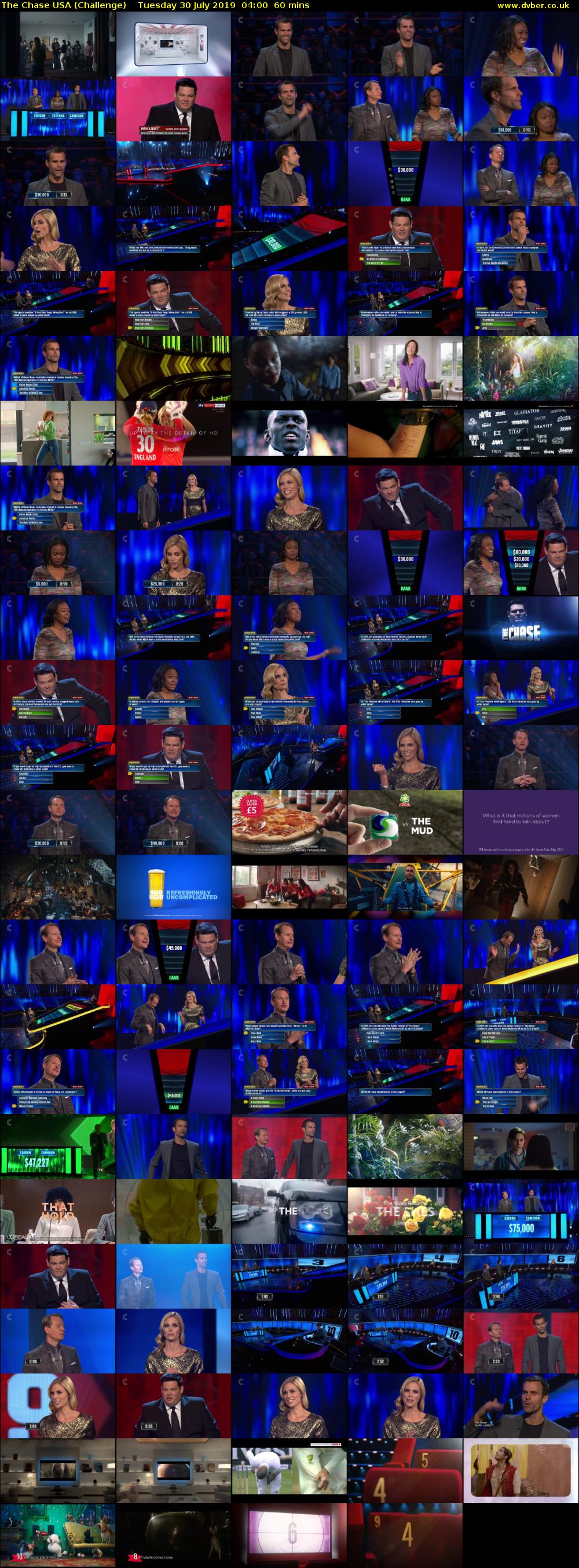 The Chase USA (Challenge) Tuesday 30 July 2019 04:00 - 05:00