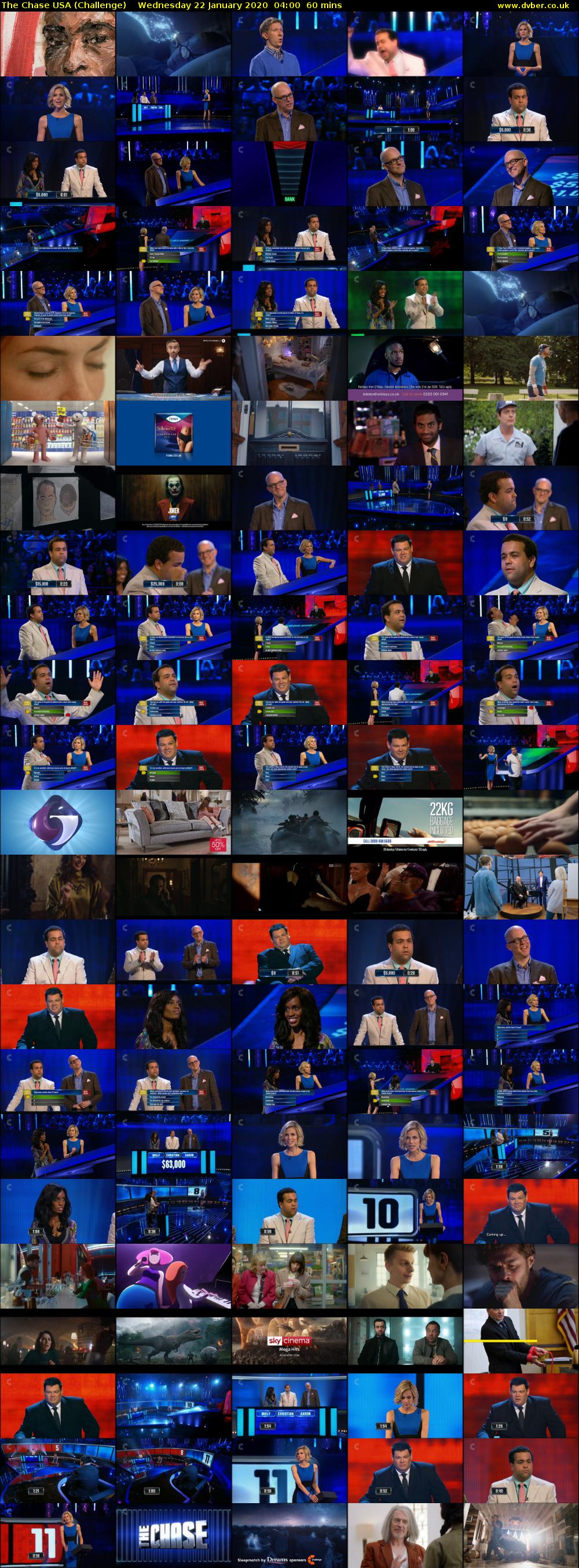 The Chase USA (Challenge) Wednesday 22 January 2020 04:00 - 05:00