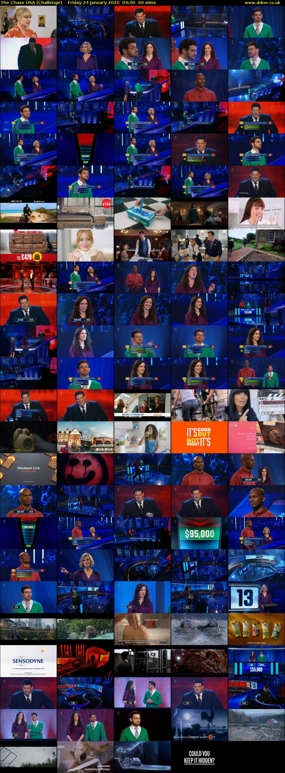 The Chase USA (Challenge) Friday 24 January 2020 04:00 - 05:00
