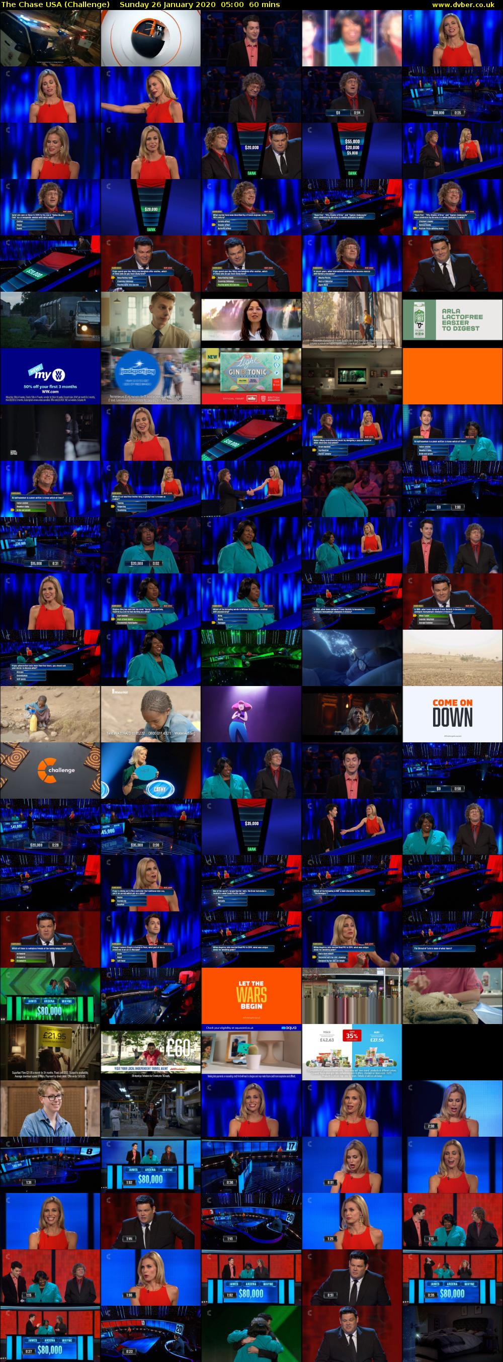The Chase USA (Challenge) Sunday 26 January 2020 05:00 - 06:00