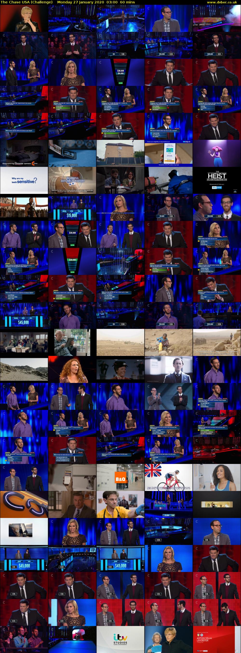 The Chase USA (Challenge) Monday 27 January 2020 03:00 - 04:00