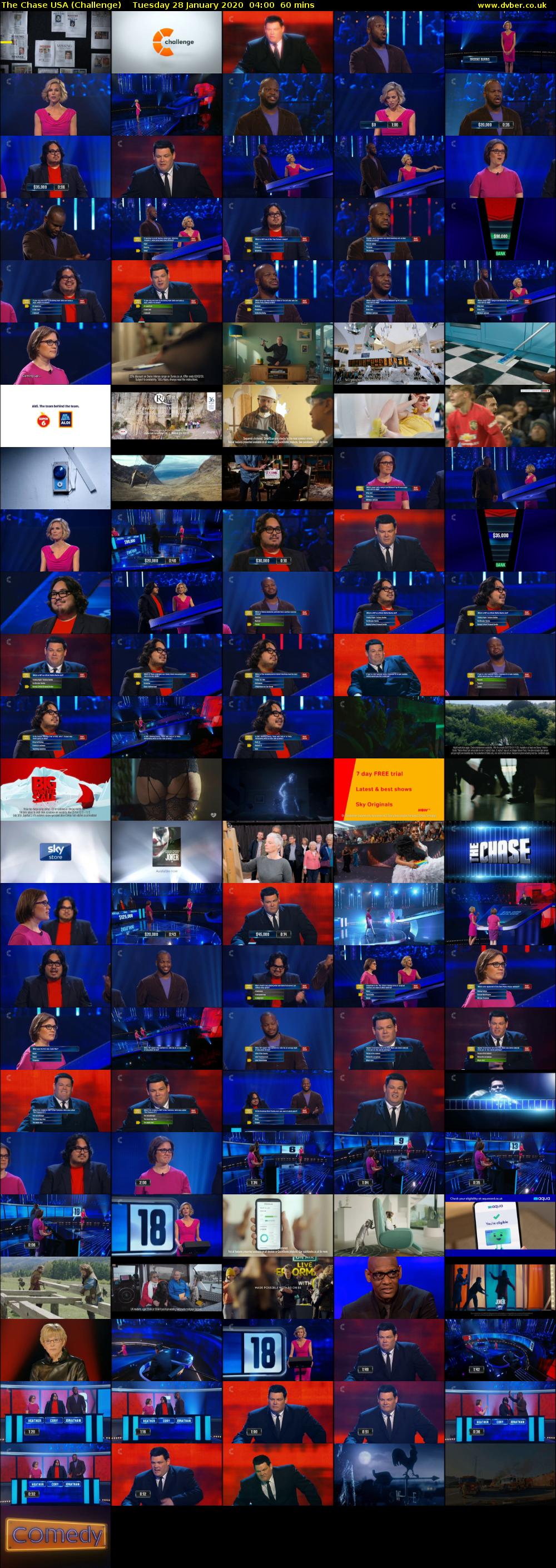 The Chase USA (Challenge) Tuesday 28 January 2020 04:00 - 05:00