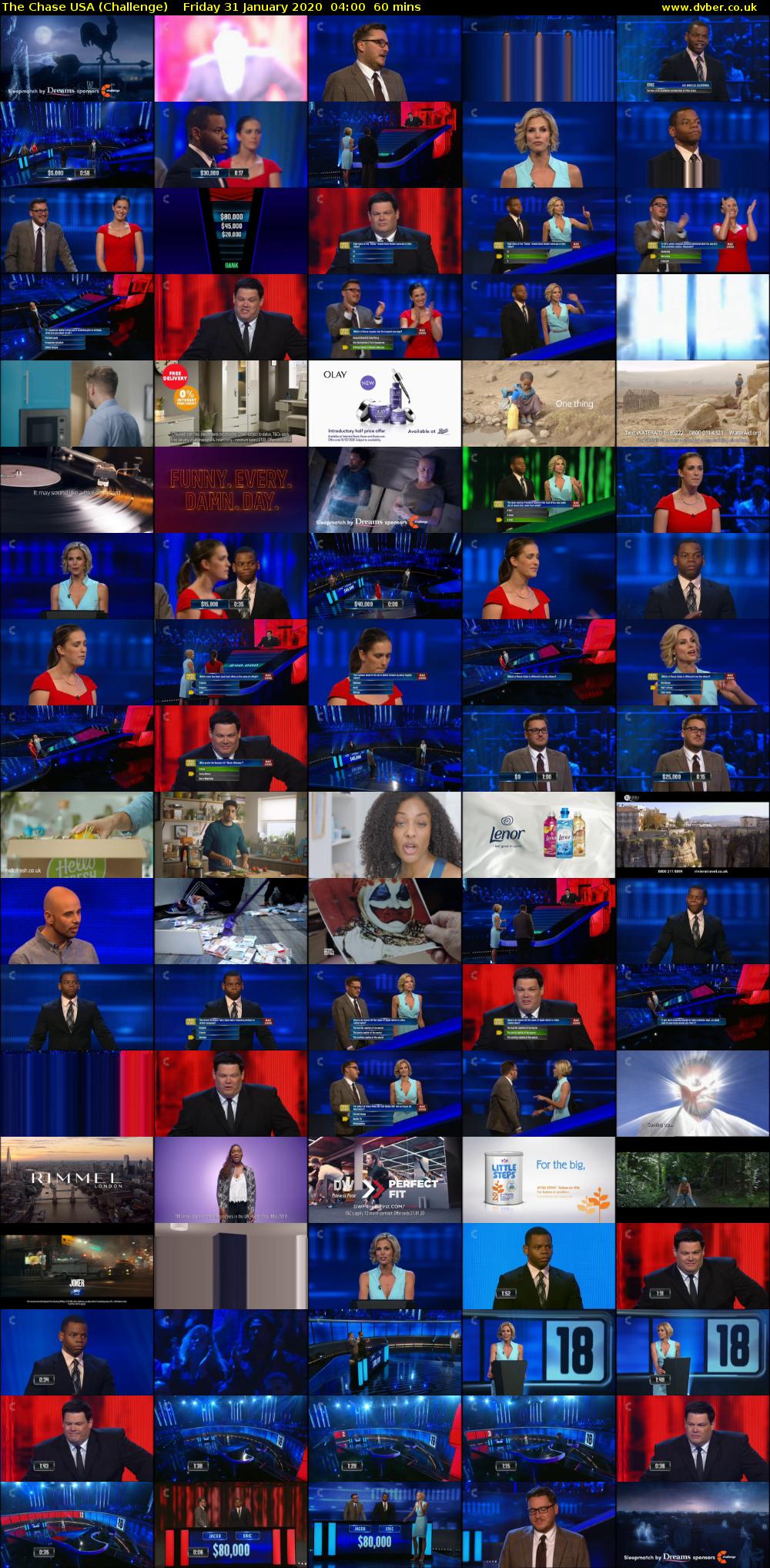 The Chase USA (Challenge) Friday 31 January 2020 04:00 - 05:00