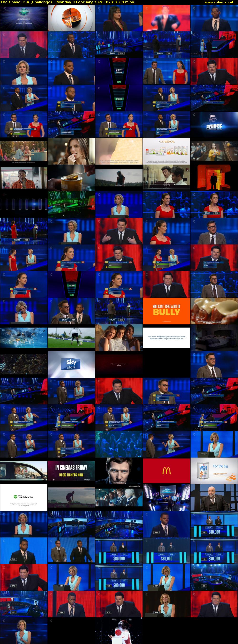 The Chase USA (Challenge) Monday 3 February 2020 02:00 - 03:00