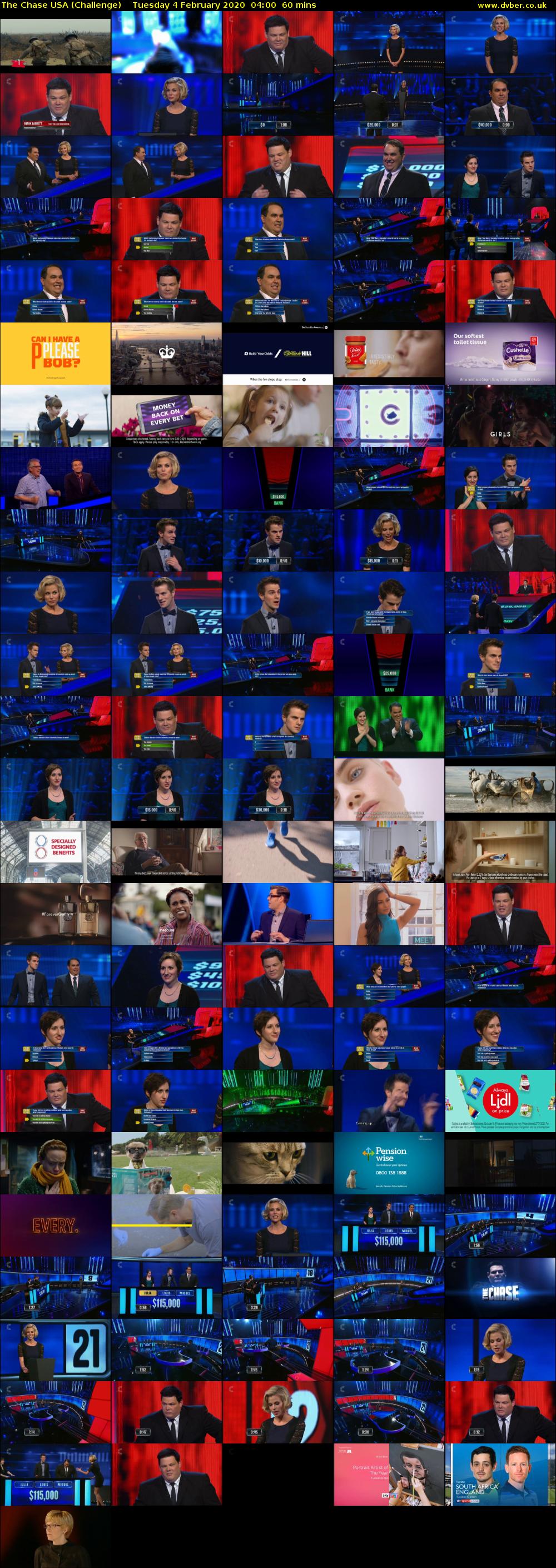 The Chase USA (Challenge) Tuesday 4 February 2020 04:00 - 05:00
