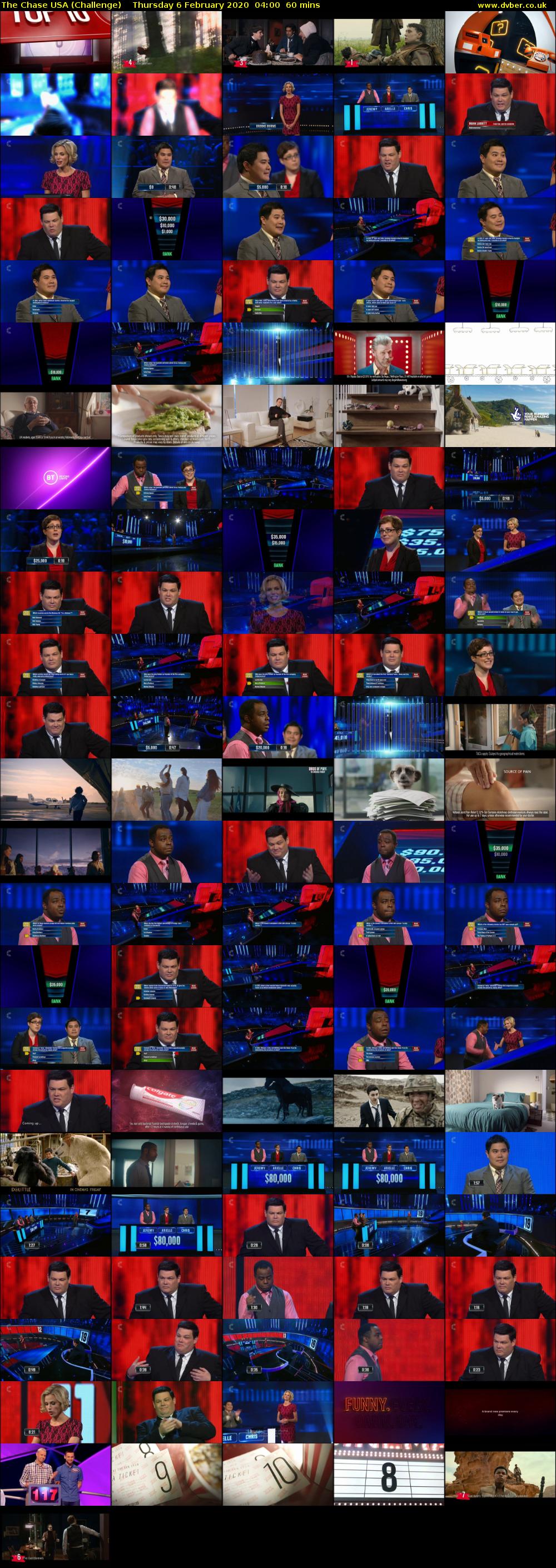 The Chase USA (Challenge) Thursday 6 February 2020 04:00 - 05:00