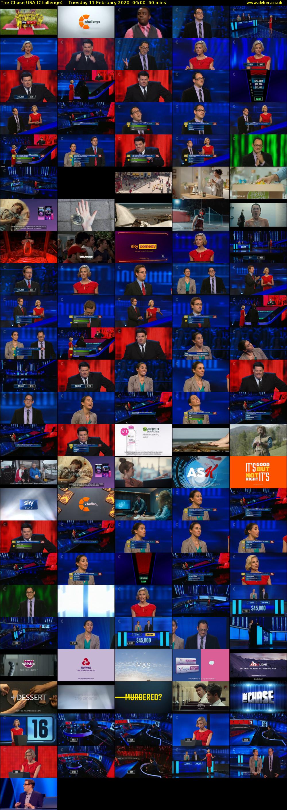 The Chase USA (Challenge) Tuesday 11 February 2020 04:00 - 05:00