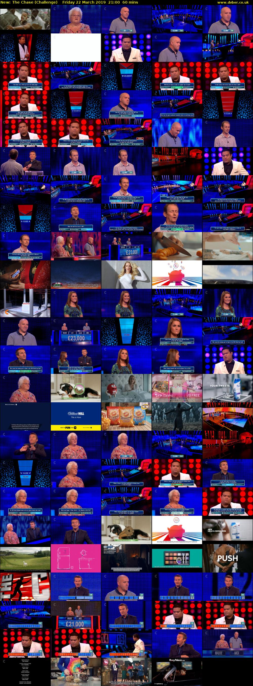 The Chase (Challenge) Friday 22 March 2019 21:00 - 22:00